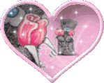Gif animé coeur rose